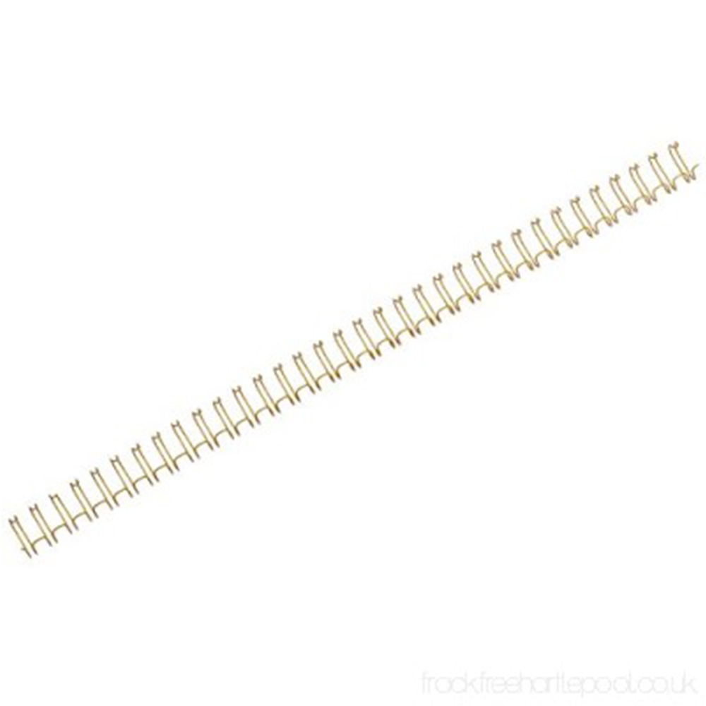 M-Bind Double Wire Bind 3:1 A4 - 3/8"(9.5mm) X 34 Loops, 100pcs/box, Gold